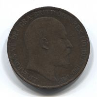 1 пенни 1903 года Великобритания XF-