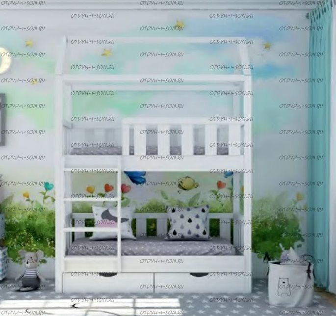 Кровать двухъярусная Домик Standard №24