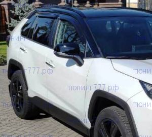 Ветровики 4х окон, EGR, темно-дымчатые на RAV4 XA50