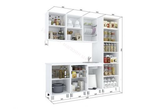 Кухонный гарнитур "Бьянка" 2,1