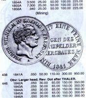 1 талер 1841 года Горный!!! Пруссия Редкий год