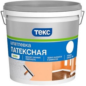 Шпатлевка Латексная Текс Профи 5кг Финишная, Белая для Внутренних Работ