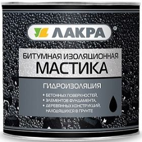 Мастика Битумная Изоляционная Лакра 19кг Черная для Наружных Работ