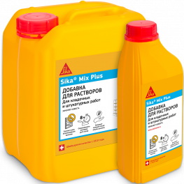 Добавка для Строительных Растворов Sika Mix Plus 5л Пластифицирующая и Стабилизирующая