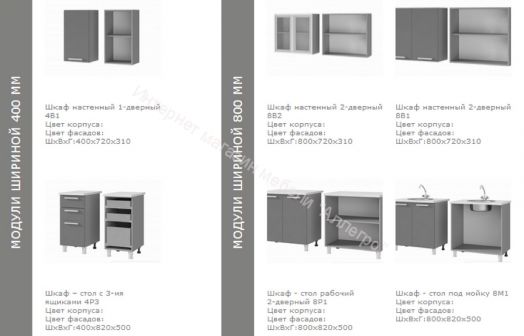 Кухонный гарнитур "Тифани" 2.0 м