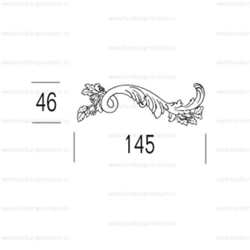 Мебельная ручка-скоба Salice Paolo Man 1933