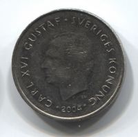 1 крона 2004 года Швеция