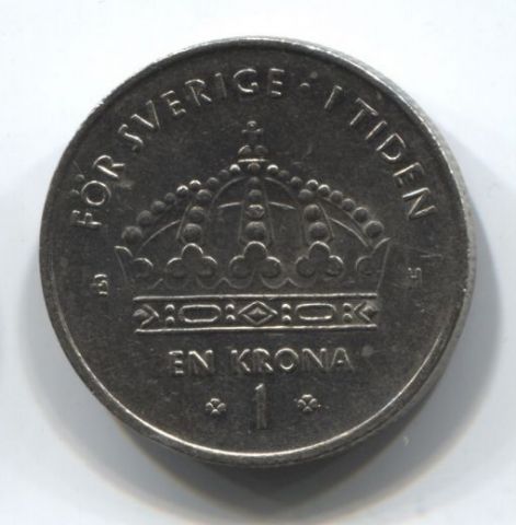 1 крона 2004 года Швеция