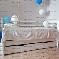 Кровать двухъярусная выкатная Меган дуэт, любые размеры