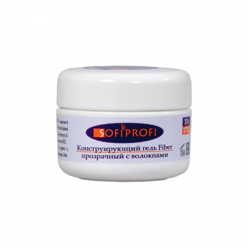 Конструирующий гель SOFIPROFI Fiber с волокнами 15г