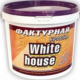 Краска Фактурная для Стен 18кг White House для Внутренних и Наружных Работ