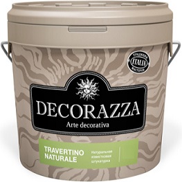 Краска Фактурная Decorazza Travertino Naturale 15кг Натуральная Известковая Штукатурка / Декоразза Травертино Натурале