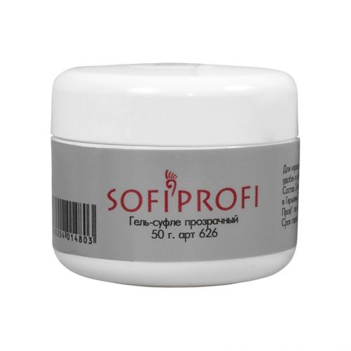 Конструирующий гель-суфле прозрачный, sofiprofi 50 г
