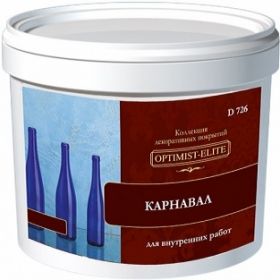 Декоративное Покрытие Optimist-Elite Карнавал D726 15кг Эффект Водяных Капель на Стекле для Внутренних Работ