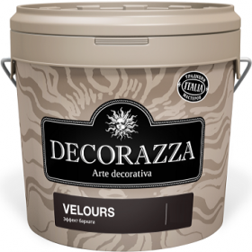 Декоративная Штукатурка Decorazza Velours 1.2кг Эффект Бархата / Декоразза Велюр