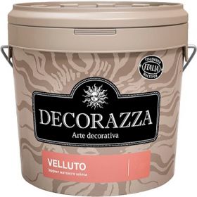 Декоративная Штукатурка Decorazza Velluto 1кг Эффект Матового Шёлка