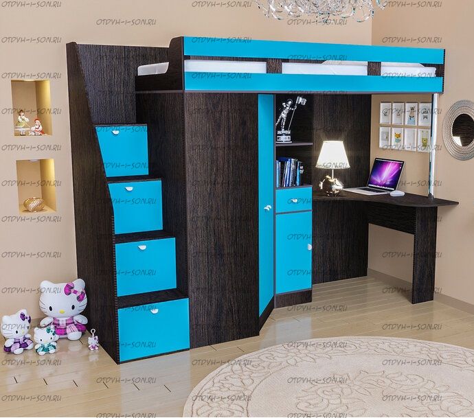 Кровать-чердак Golden Kids-6 (80х190)