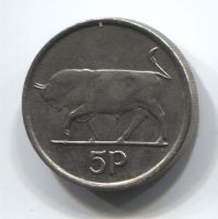 5 пенсов 1993 года Ирландия