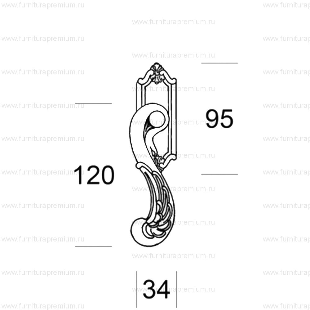 Оконная ручка Salice Paolo Beirut 4303 DK