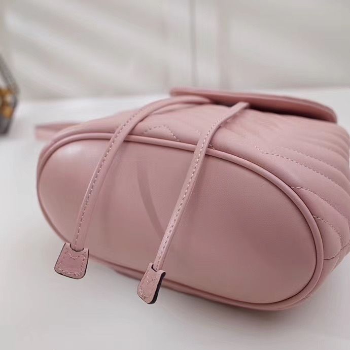 Стёганный мини рюкзак Gucci Marmont GG 21 cm