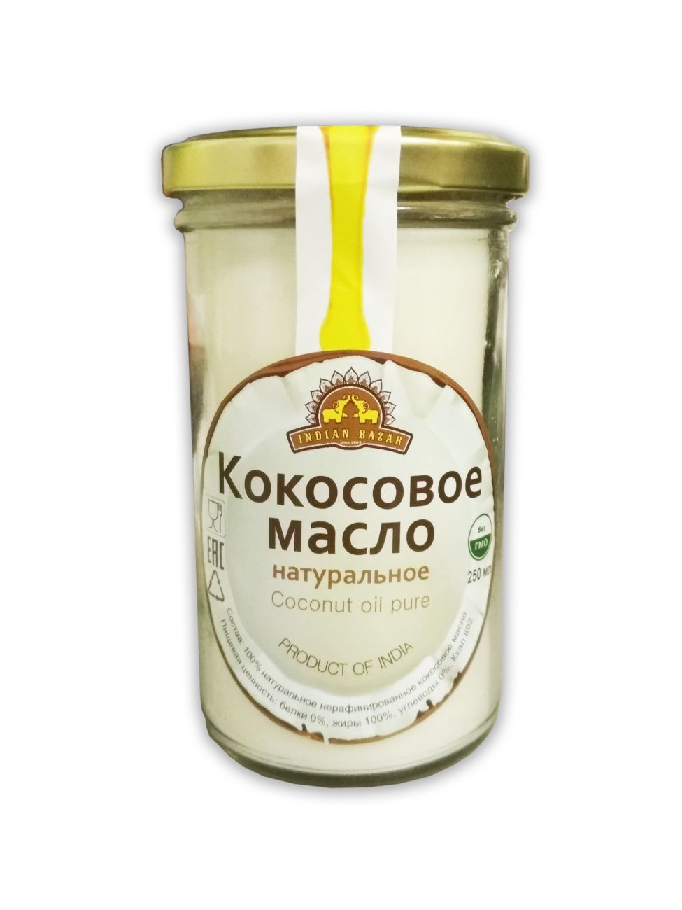 Масло 250мл. "Кокос" (стекло) (шт.)