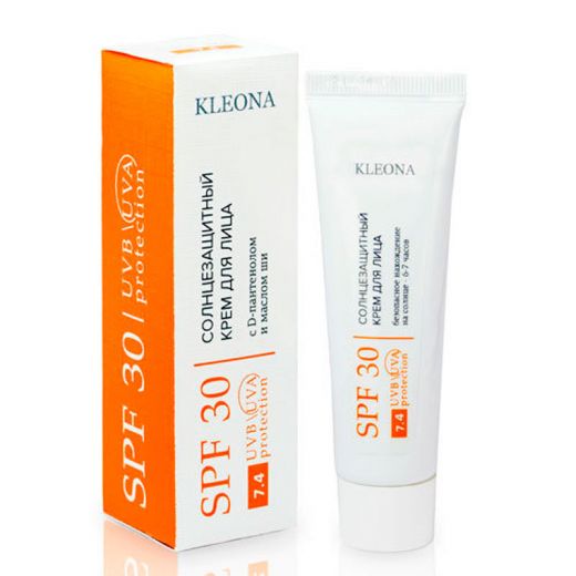 7.4 Солнцезащитный крем для лица SPF 30