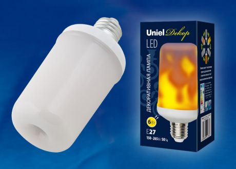 LED-L60-6W/FLAME/E27/FR PLD01WH