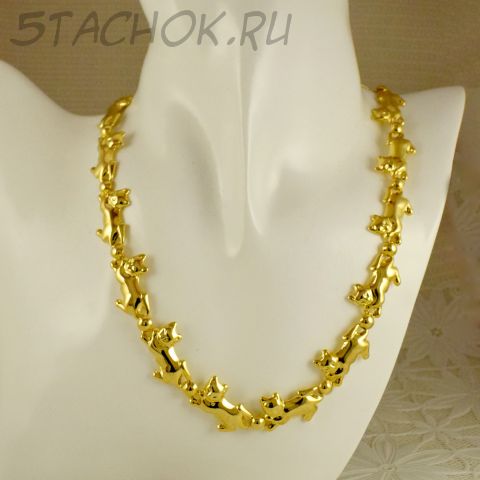 Колье "Котики и мячики" (Avon США)