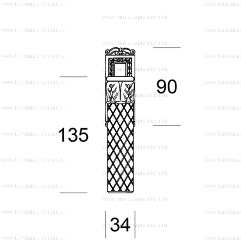 Оконная ручка Salice Paolo King 3097 DK