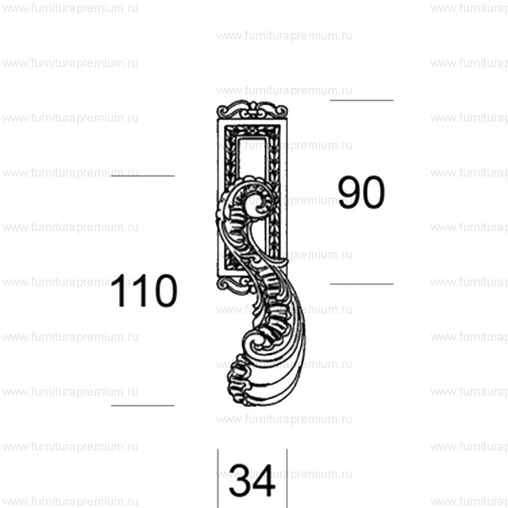 Оконная ручка Salice Paolo Lisbona 4253 DK
