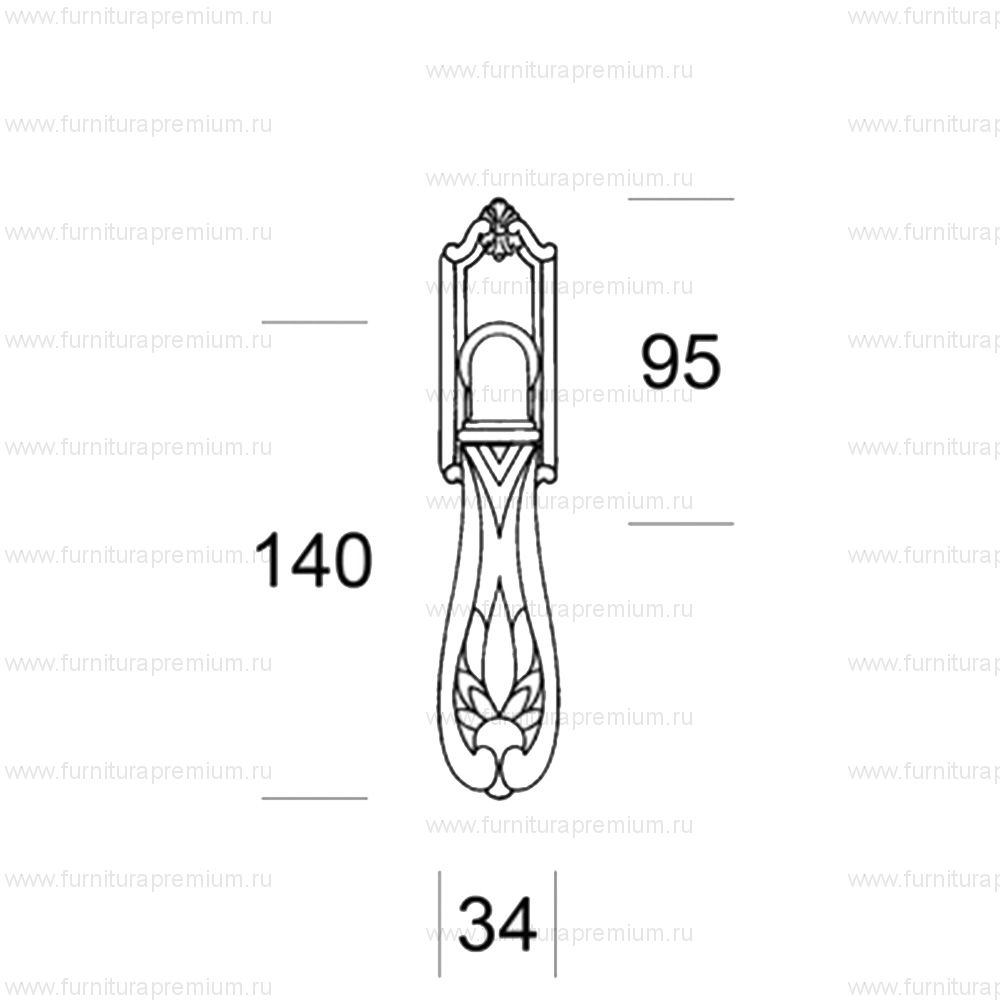 Оконная ручка Salice Paolo Lucca 3042 DK