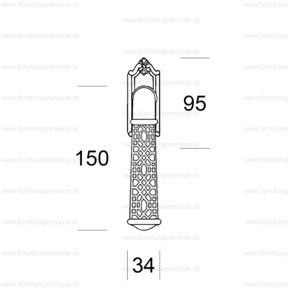 Оконная ручка Salice Paolo Luxor 3057 DK