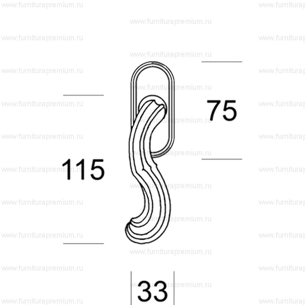 Оконная ручка Salice Paolo Masquat 4257 DK