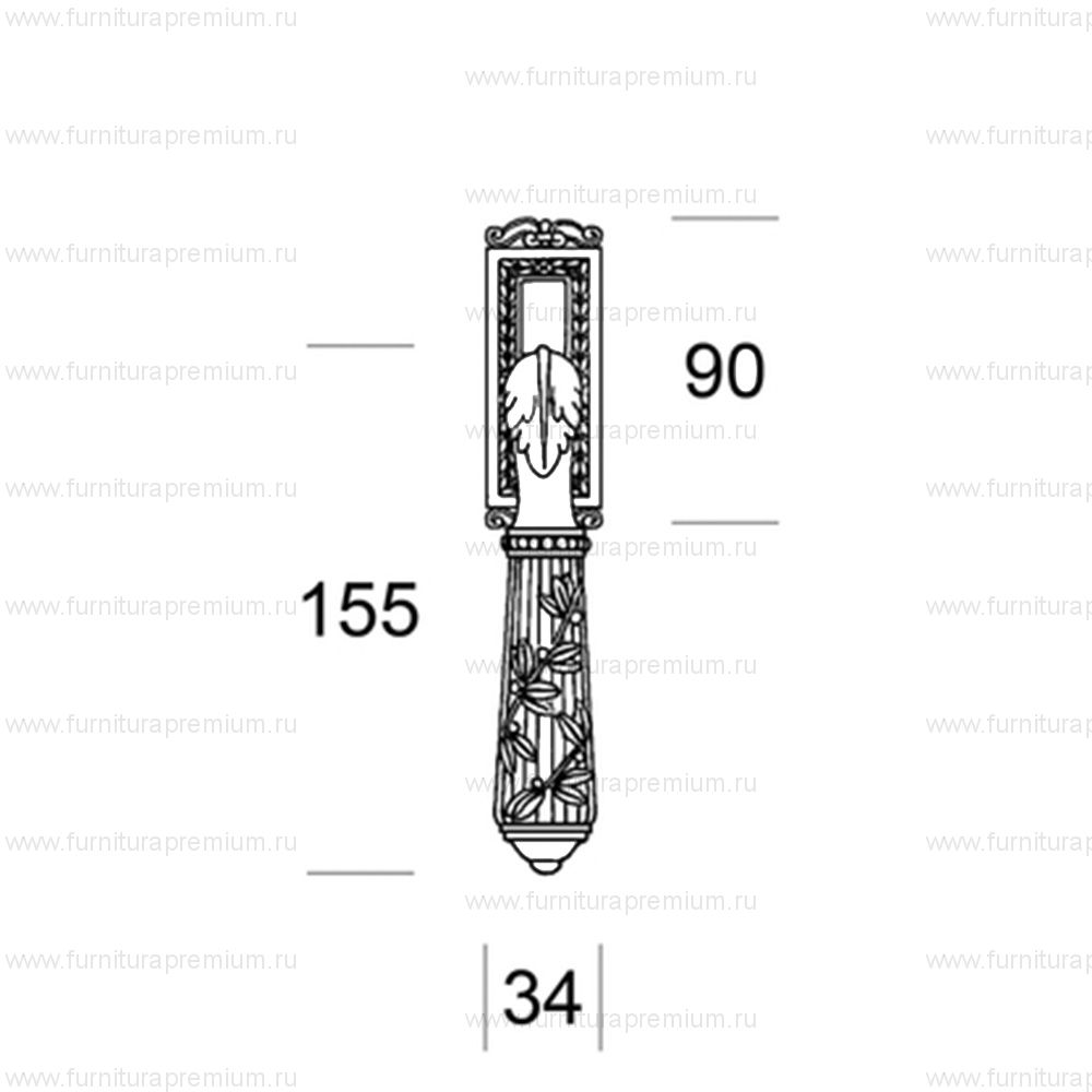 Оконная ручка Salice Paolo Naxos 3308 DK