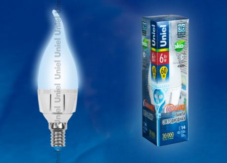 LED-CW37-6W/NW/E14/FR/DIM ALP01WH