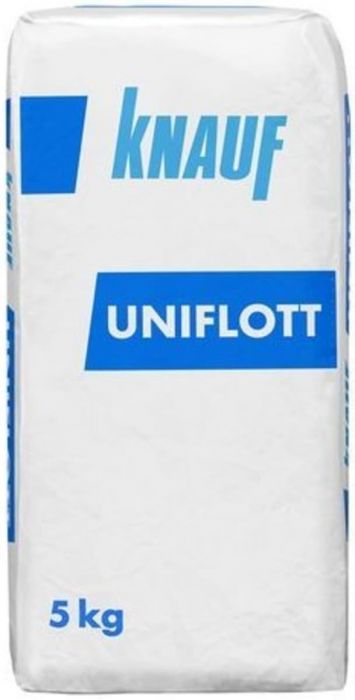 Шпатлевка гипсовая высокопрочная Knauf Унифлот (белая), 5 кг