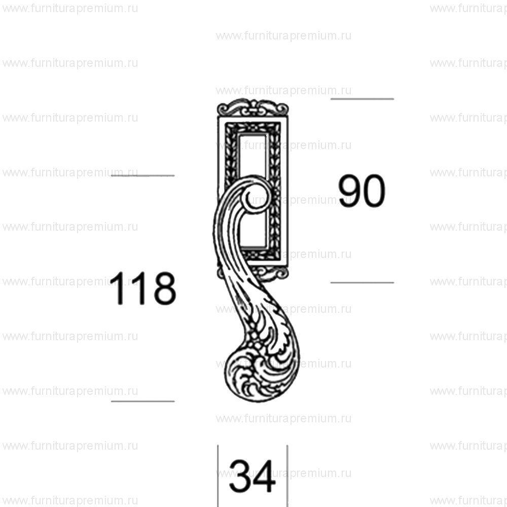 Оконная ручка Salice Paolo Vienna 4292 DK
