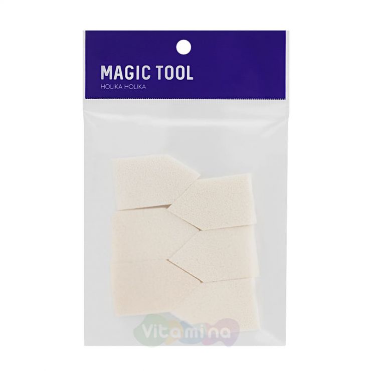 Holika Holika Спонжи для тональной основы Magic Tool Foundation Sponge 20P, 20 шт