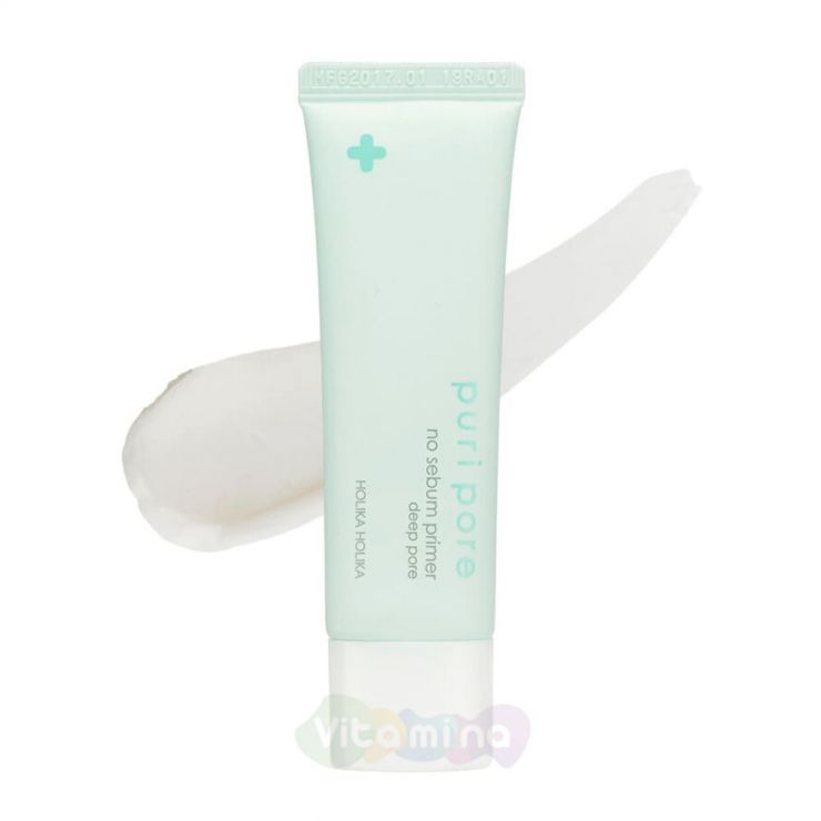 Holika Holika Праймер для сужения пор и выравнивания рельефа кожи лица Puri Pore No Sebum Primer Deep Pore, 25 мл