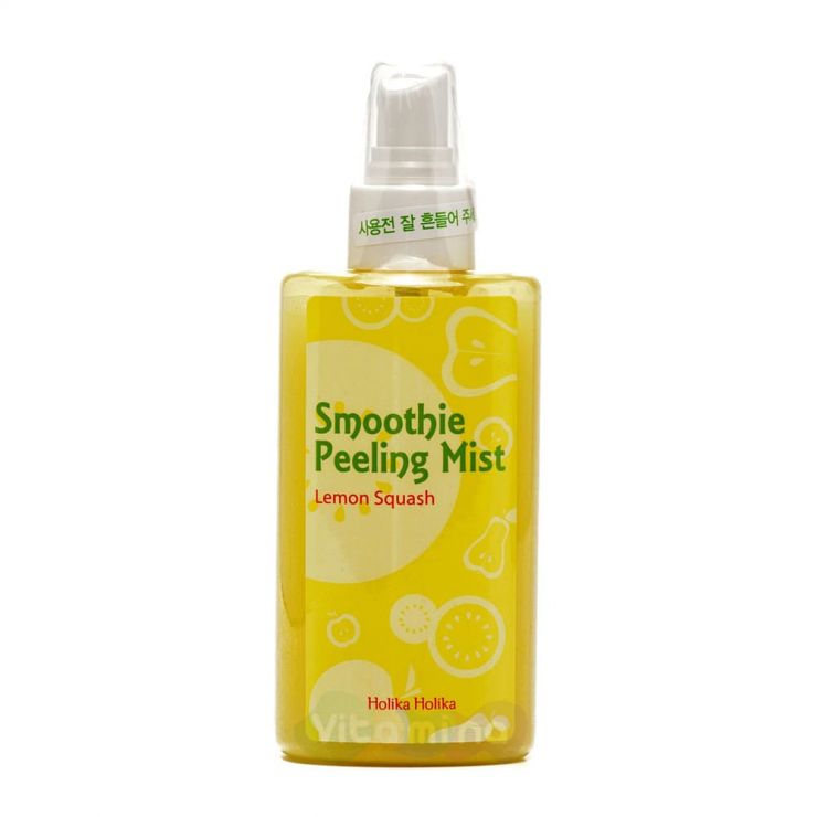 Holika Holika Отшелушивающий мист-скатка с лимоном Smoothie Peeling Mist Lemon Squash, 150 мл