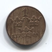 1 эре 1934 года Швеция AUNC