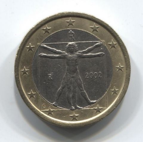 1 евро 2002 года Италия