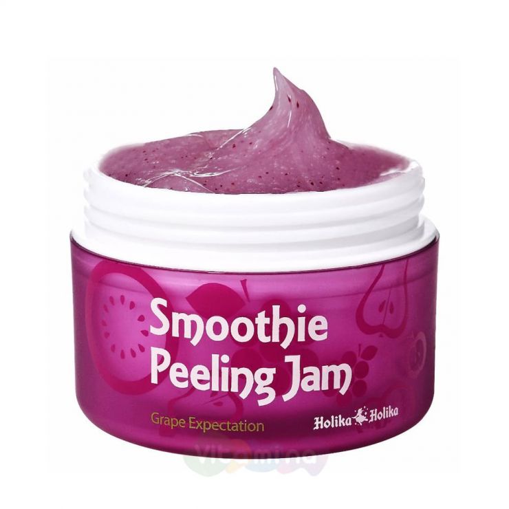 Holika Holika Отшелушивающий гель-скатка с виноградом Smoothie Peeling Jam Grape Expectation, 75 мл