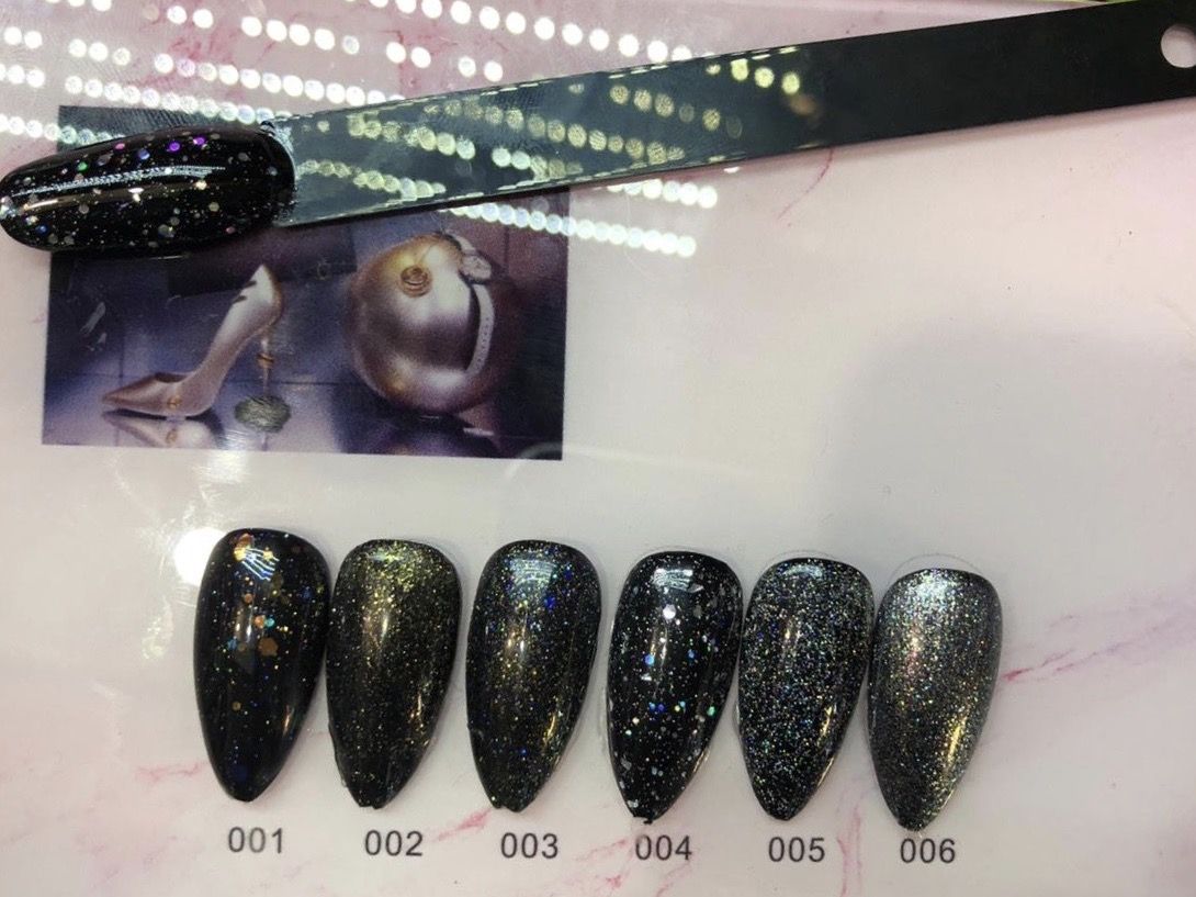 Каучуковый топ 12 мл без липкого слоя RUBBER TOP с шиммером