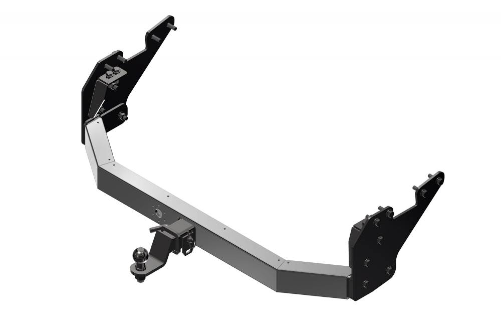 ТСУ /съемный квадрат/ с НЕРЖ накладкой TOYOTA Hilux 2015- / JAC T6 2015- / T8 2023-