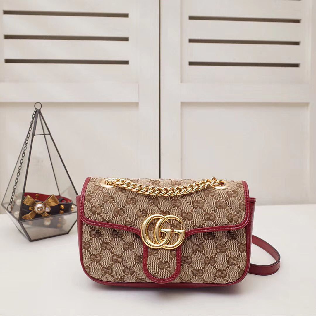 Gucci Marmont GG Azalea 22 cm