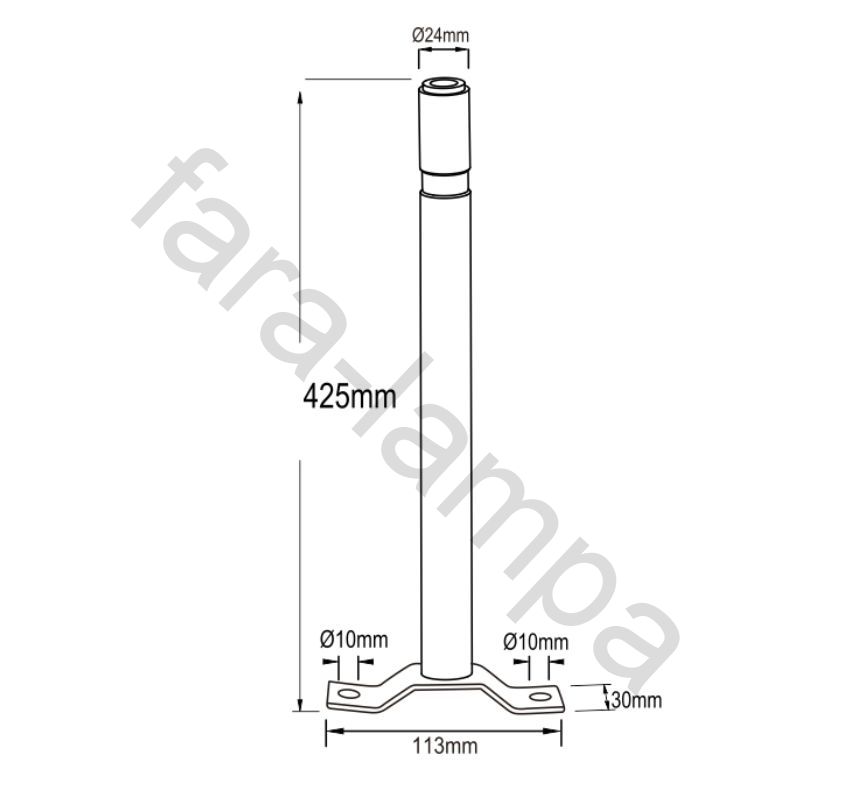 DIN кронштейн R080 для маяка
