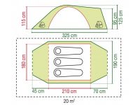 Палатка кемпинговая Coleman (Колеман) Rock Springs 3-х местная фото5