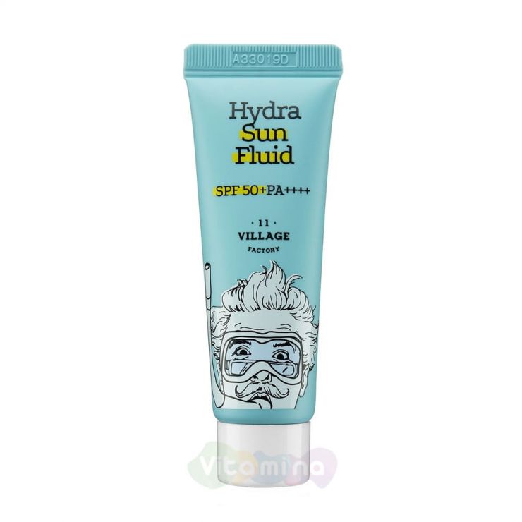 Village 11 Factory Увлажняющий солнцезащитный крем-флюид Hydra Sun Fluid SPF50+ PA++++, 50 мл