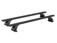 Багажник на крышу Mazda CX-5 2012-17, Lux, черные крыловидные дуги 82 мм